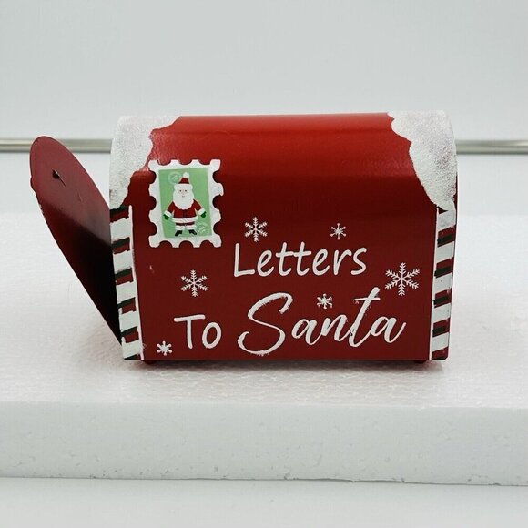 Publix Metal Mailbox Letters to Santa North Pole 6" x 4" Never Used - Picture 1 of 9